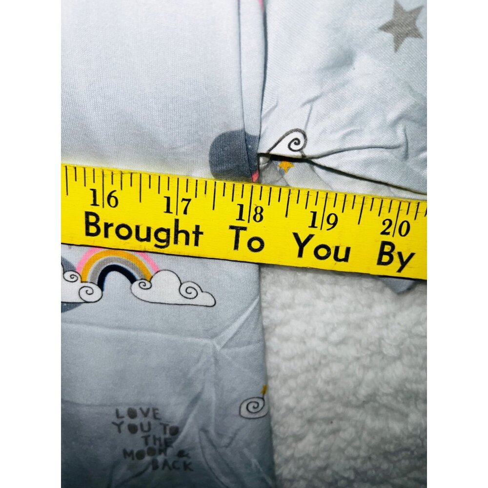 Misses MediumWhimsical Moon & Rainbow Graphic T Shirt Dress Light Gray - Picture 4 of 5